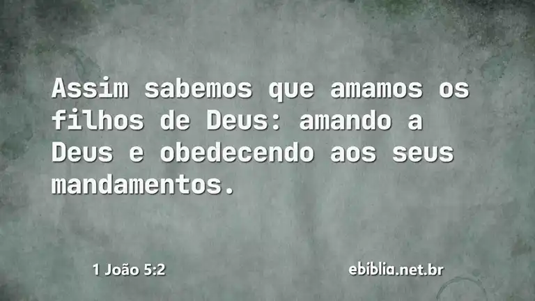 1 João 5:2