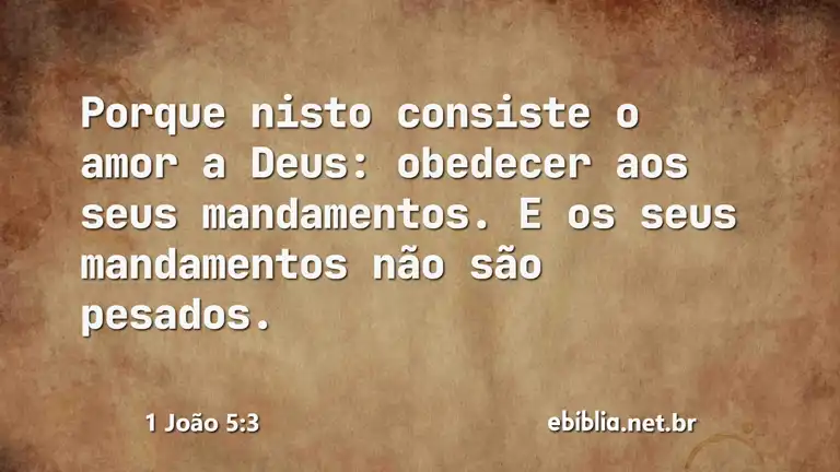 1 João 5:3