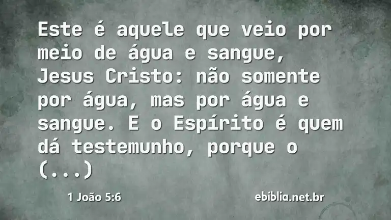 1 João 5:6