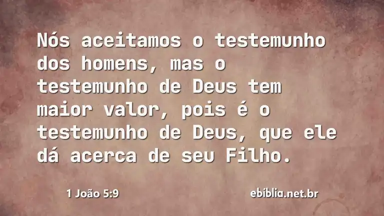 1 João 5:9