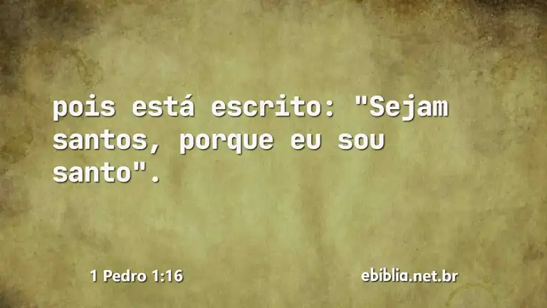 1 Pedro 1:16