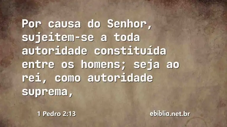 1 Pedro 2:13