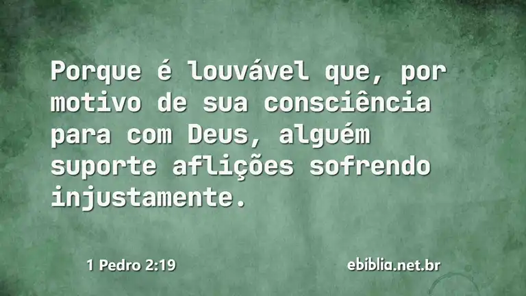 1 Pedro 2:19