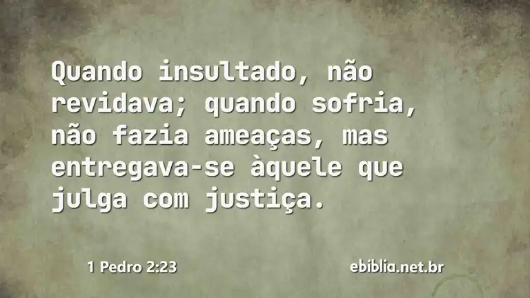 1 Pedro 2:23