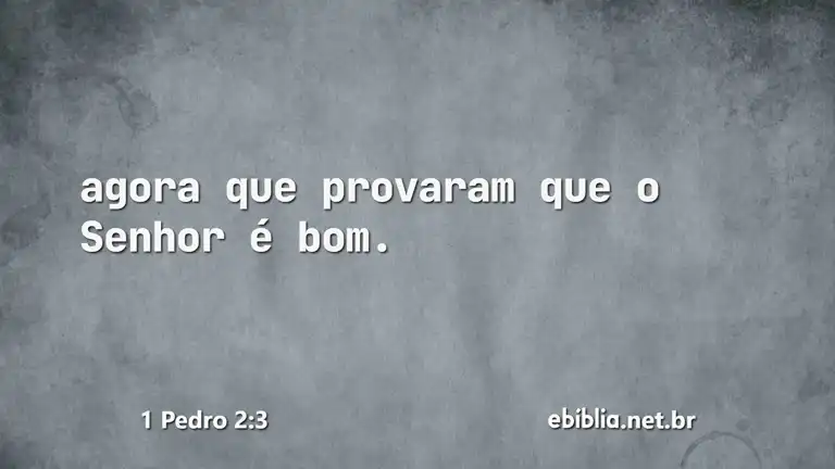 1 Pedro 2:3