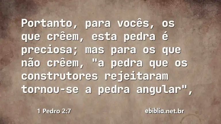 1 Pedro 2:7