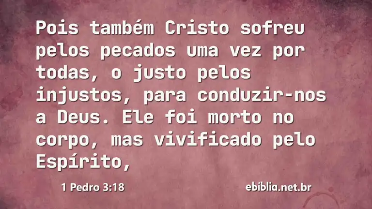 1 Pedro 3:18