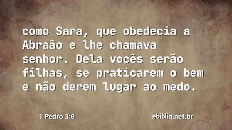 1 Pedro 3:6