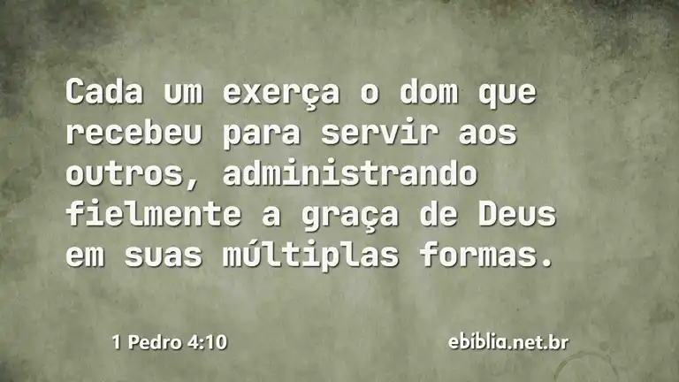 1 Pedro 4:10