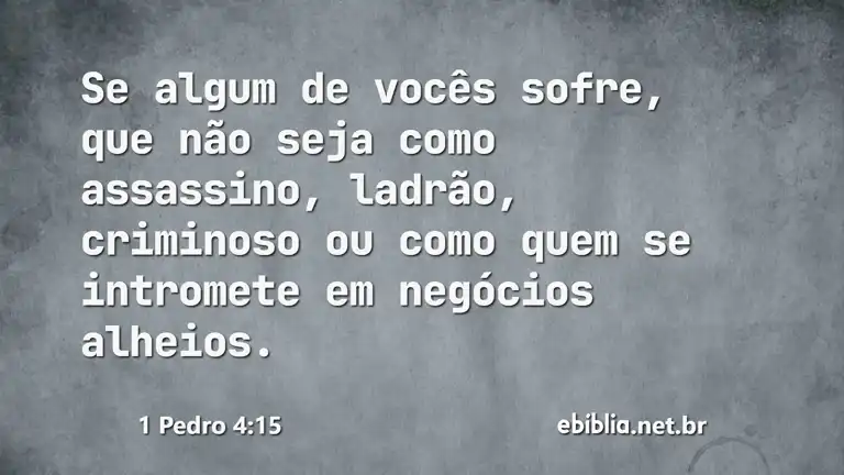 1 Pedro 4:15