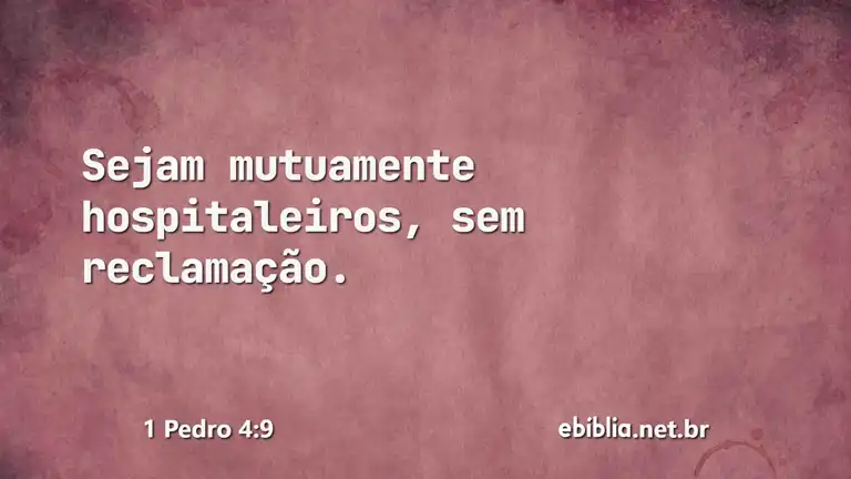 1 Pedro 4:9