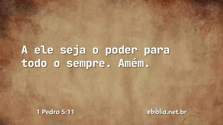 1 Pedro 5:11