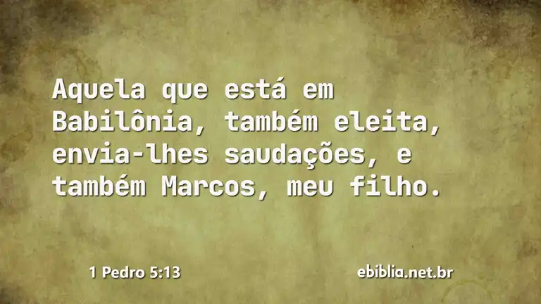 1 Pedro 5:13