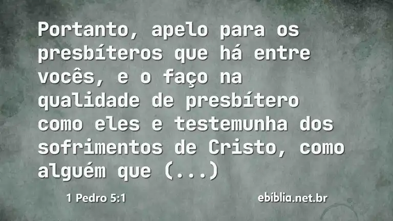 1 Pedro 5:1