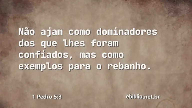 1 Pedro 5:3