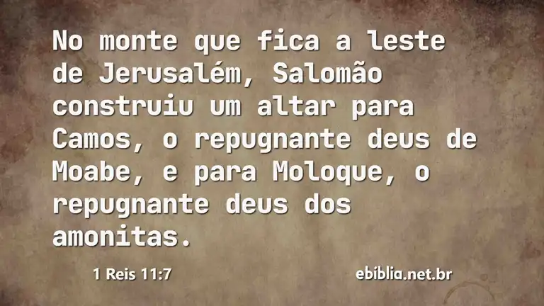 1 Reis 11:7