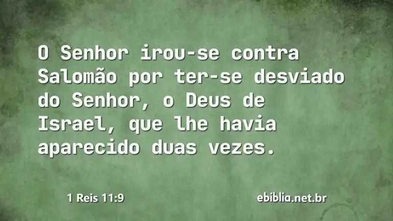 1 Reis 11:9