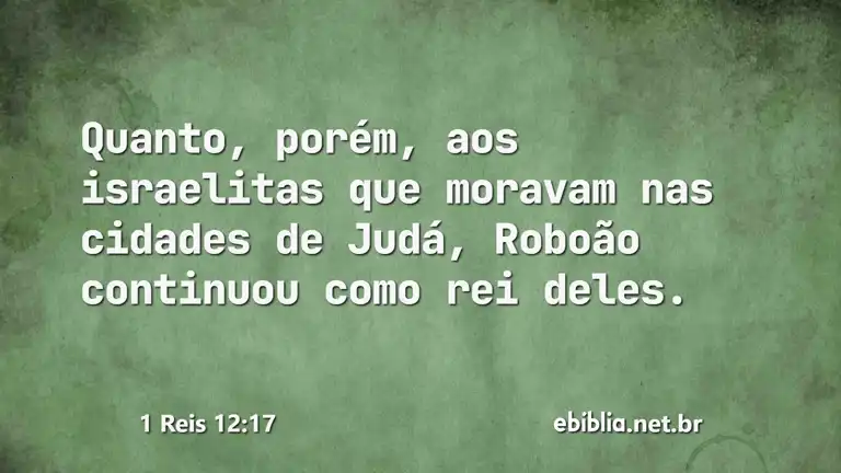 1 Reis 12:17