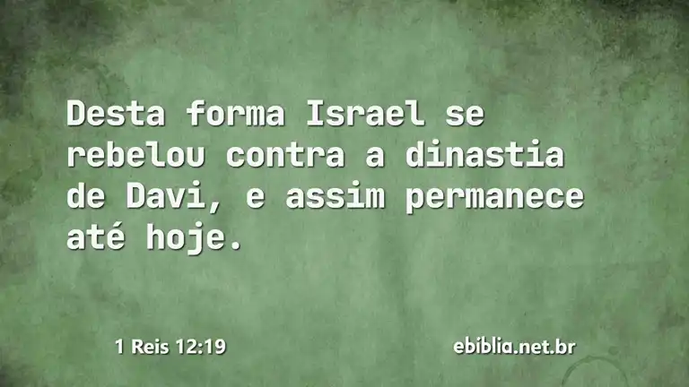 1 Reis 12:19