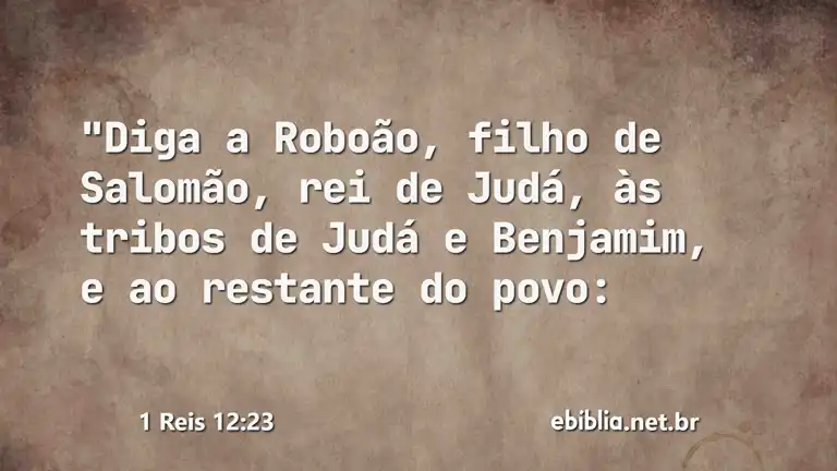 1 Reis 12:23