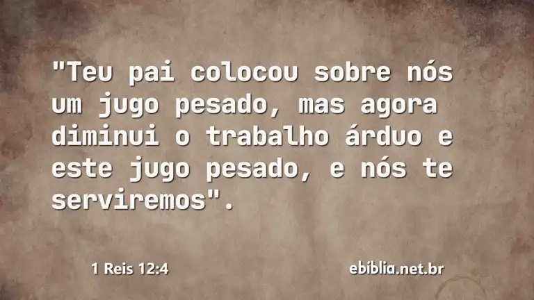 1 Reis 12:4