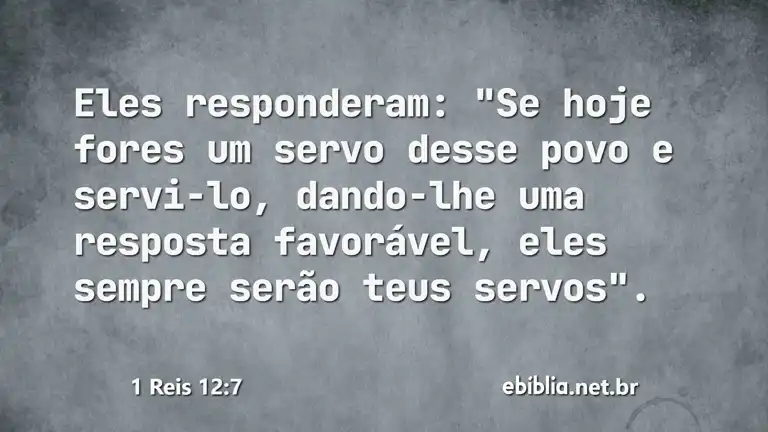 1 Reis 12:7