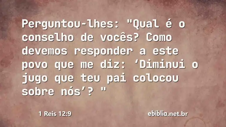 1 Reis 12:9