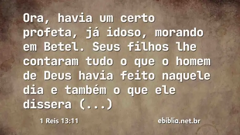 1 Reis 13:11