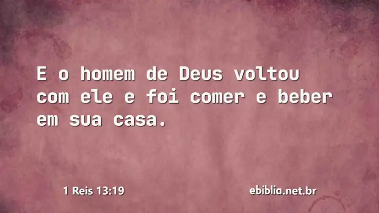 1 Reis 13:19