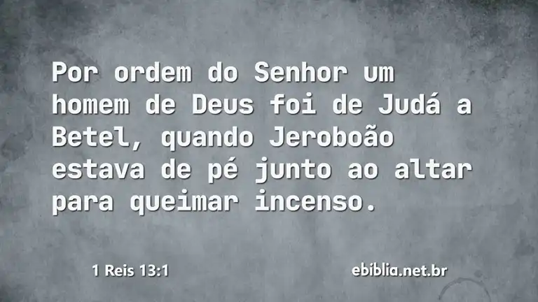 1 Reis 13:1