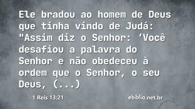 1 Reis 13:21