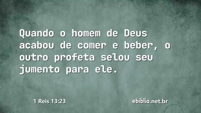 1 Reis 13:23