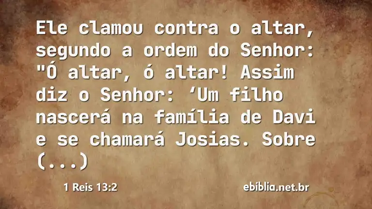 1 Reis 13:2