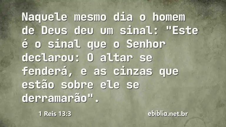 1 Reis 13:3