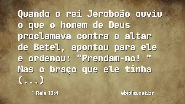 1 Reis 13:4