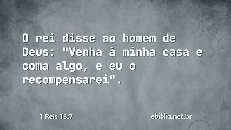 1 Reis 13:7