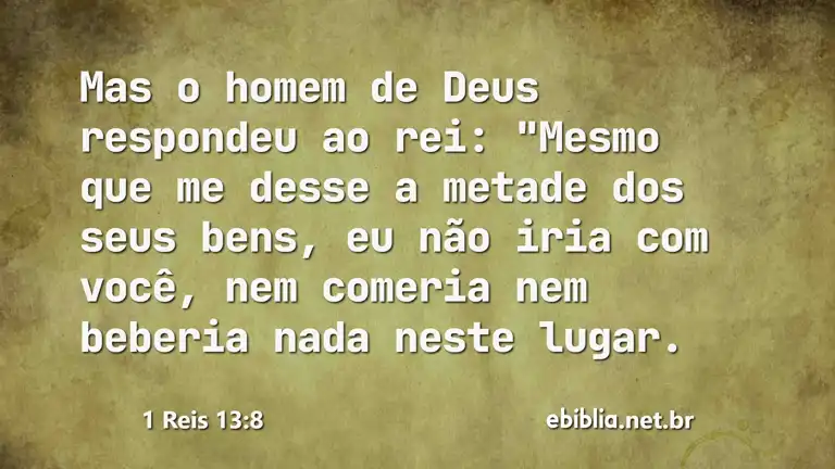 1 Reis 13:8