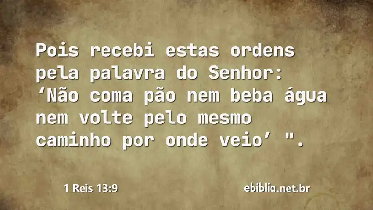 1 Reis 13:9