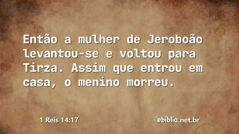 1 Reis 14:17