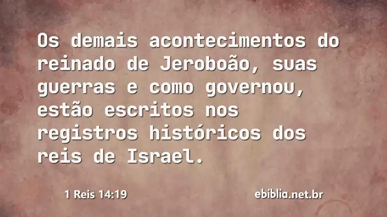 1 Reis 14:19