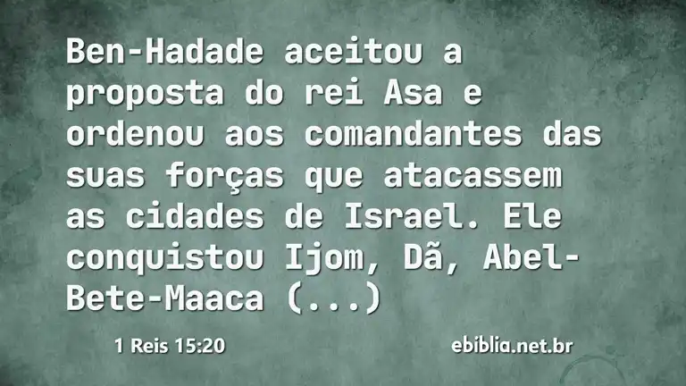 1 Reis 15:20