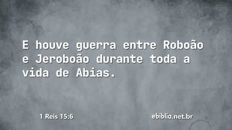 1 Reis 15:6