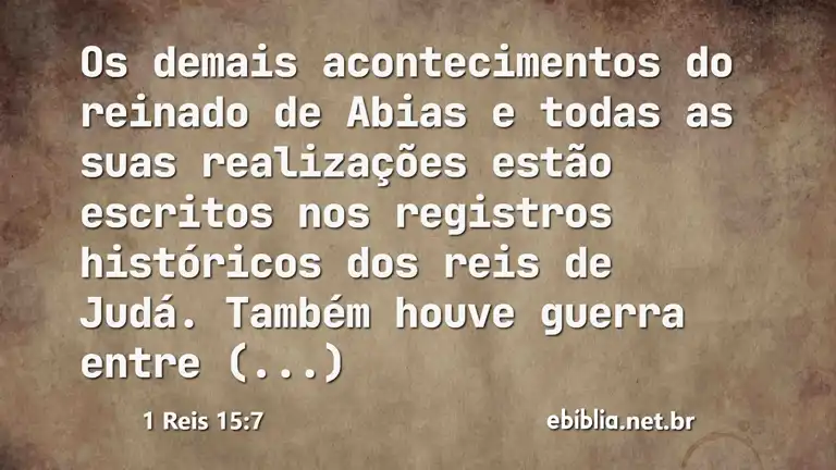 1 Reis 15:7