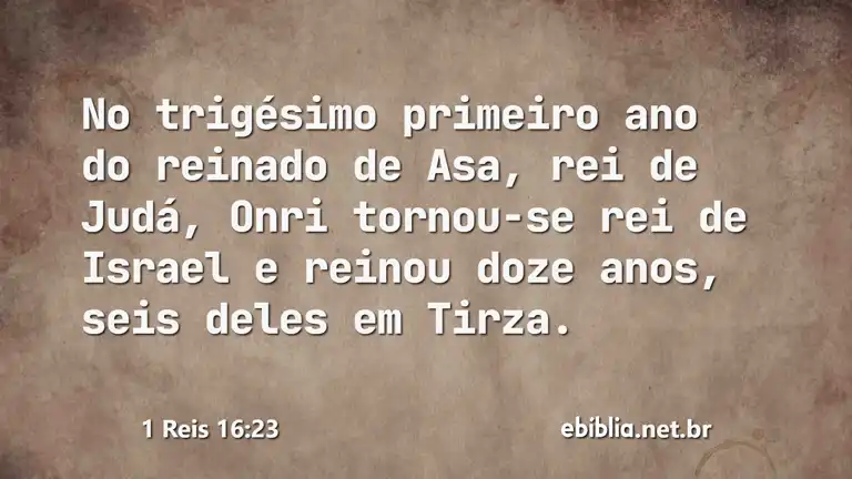 1 Reis 16:23