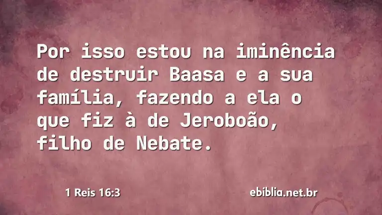 1 Reis 16:3