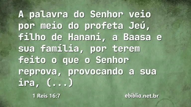 1 Reis 16:7