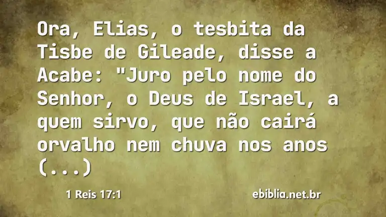 1 Reis 17:1