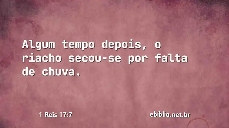 1 Reis 17:7