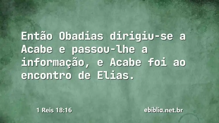 1 Reis 18:16