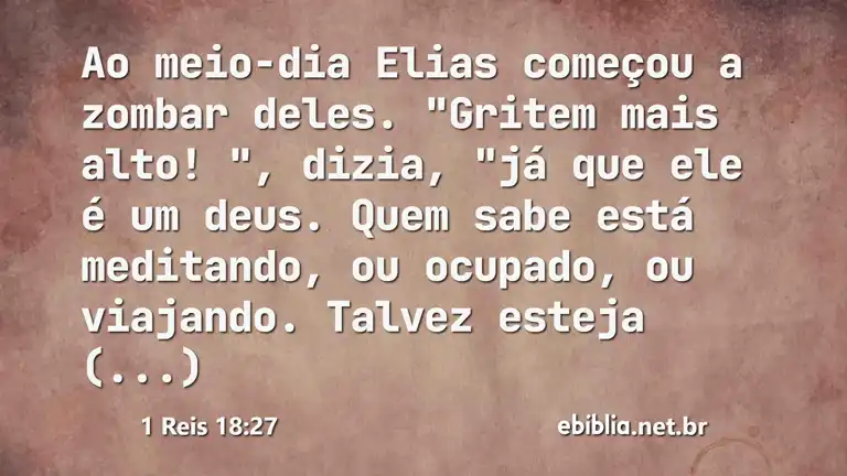 1 Reis 18:27